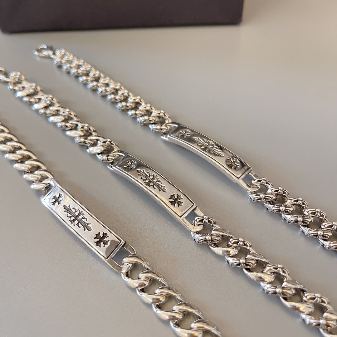 Chrome Hearts Silver Bracelets Set